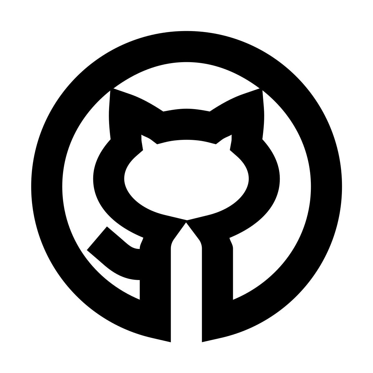 forma regular sharp style github icon