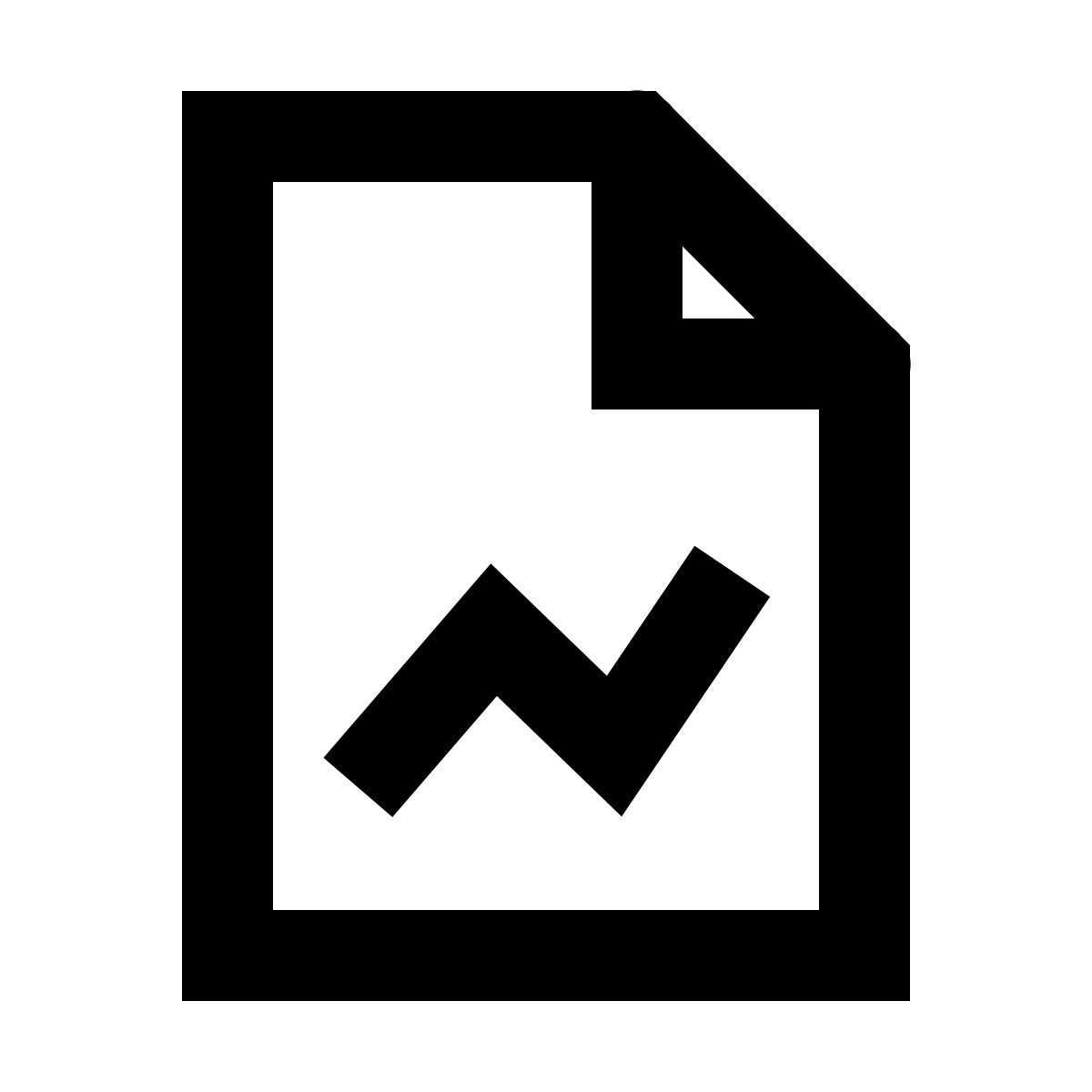 forma regular sharp style graph report icon