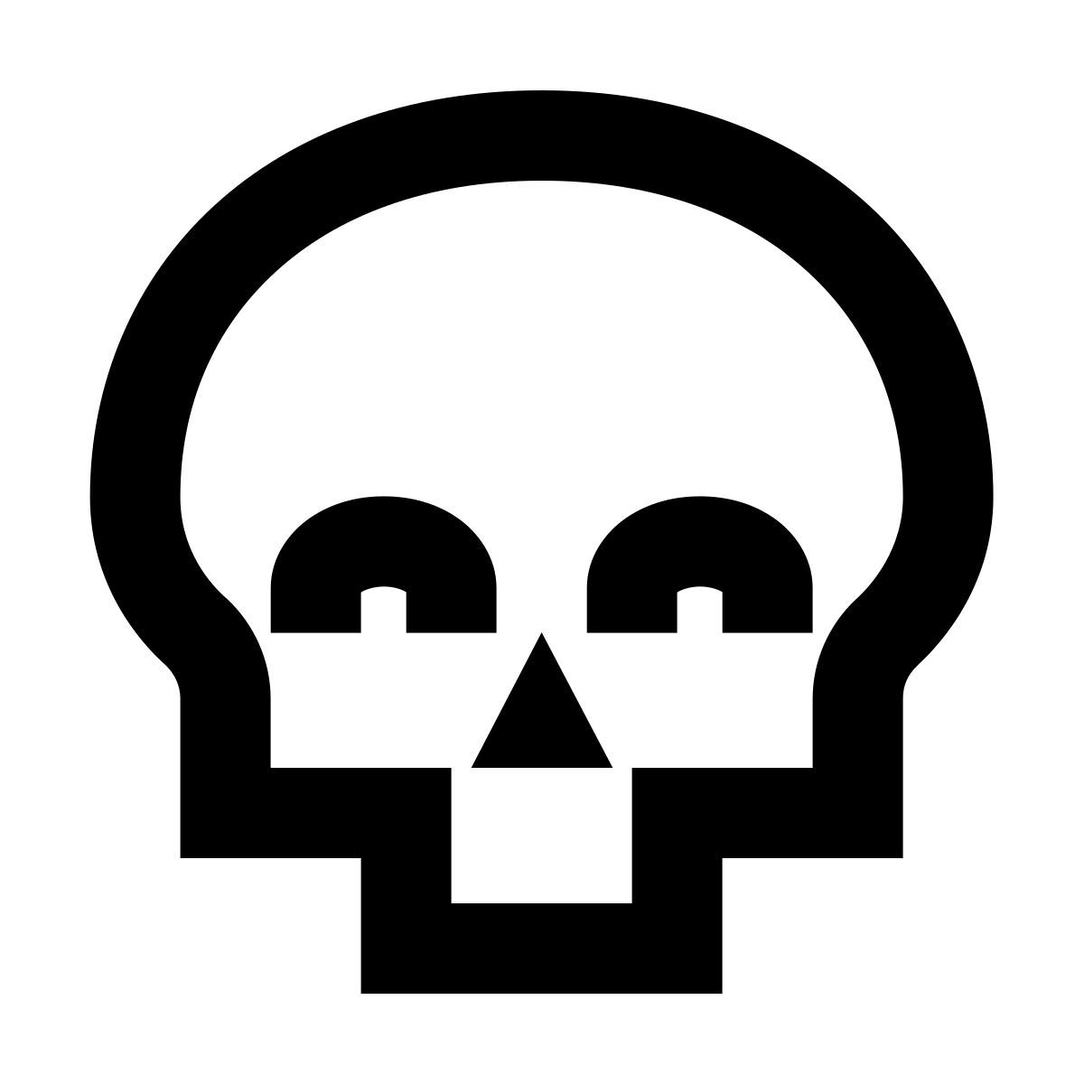 forma regular sharp style calavera feliz icon