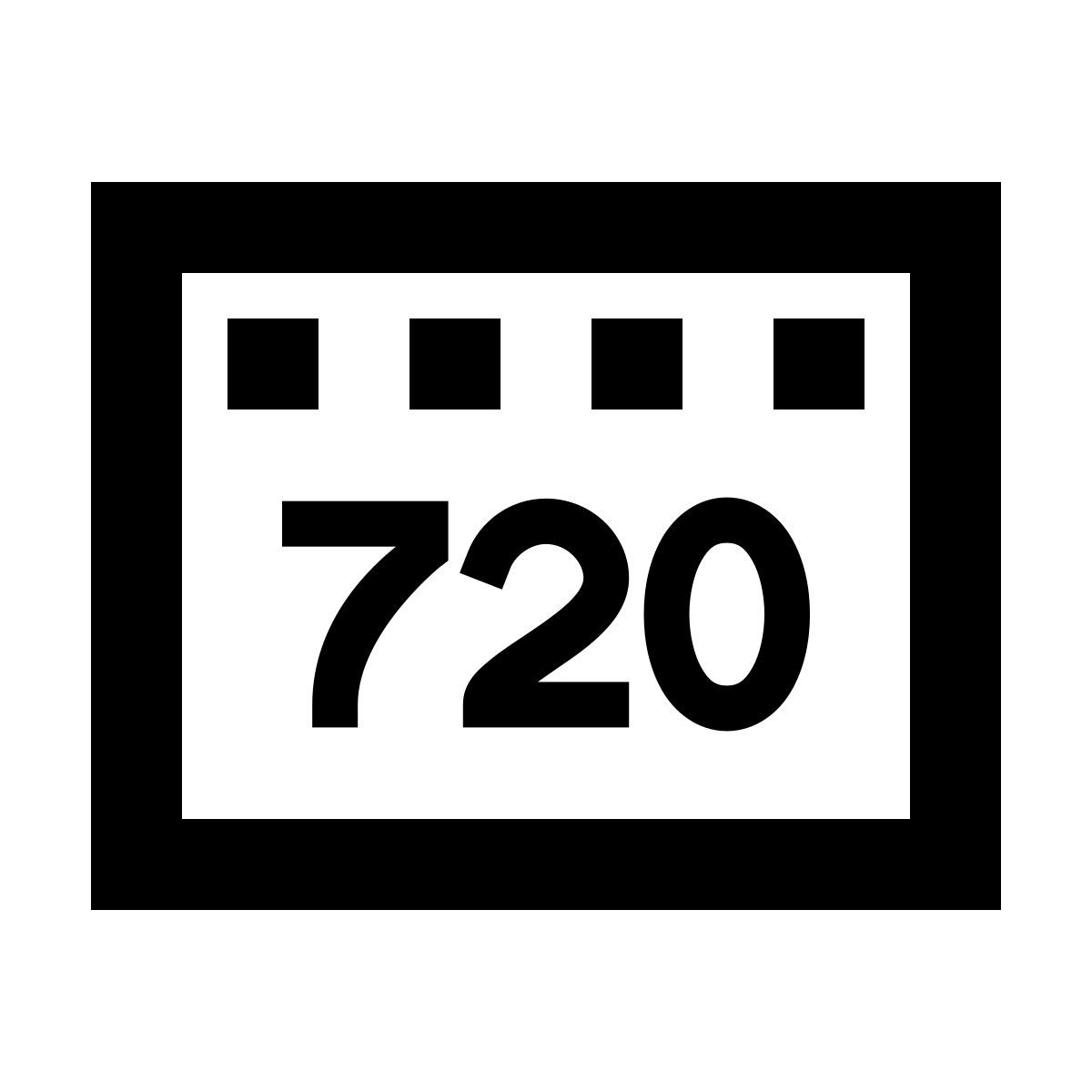 forma regular sharp style hd 720p icon