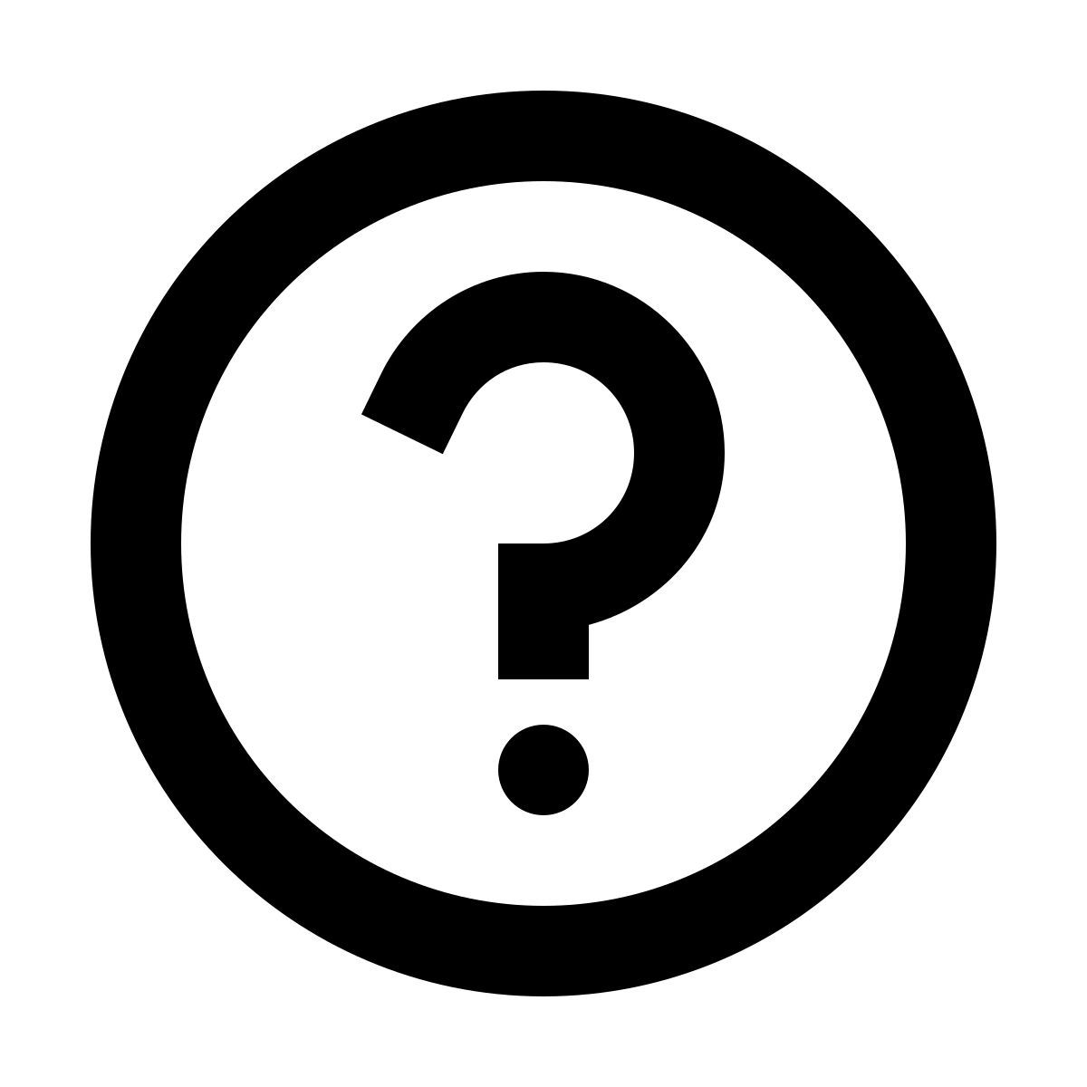 forma regular sharp style help icon