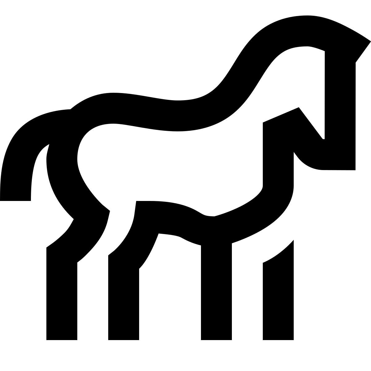 forma regular sharp style 말 icon