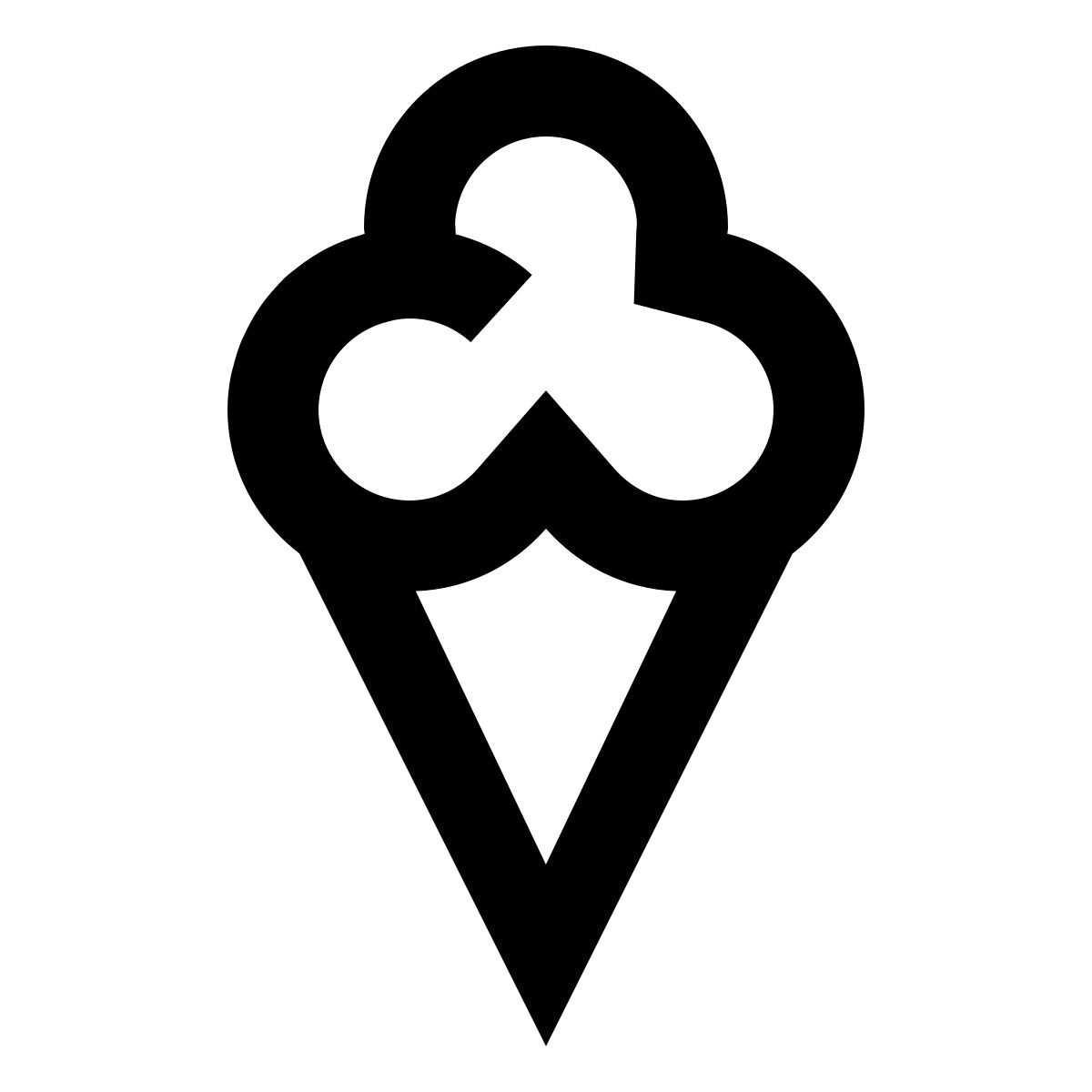 forma regular sharp style 蛋卷冰淇淋 icon