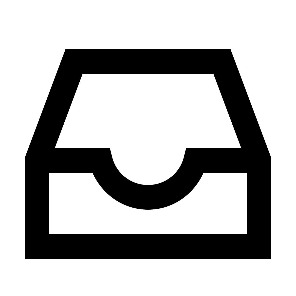 forma regular sharp style inbox icon