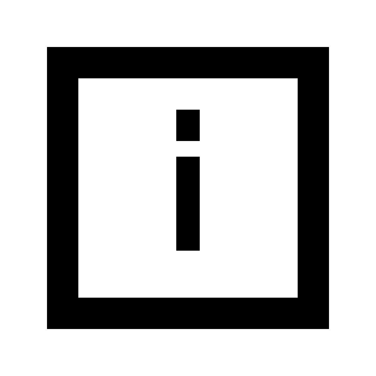 forma regular sharp style 信息方框 icon