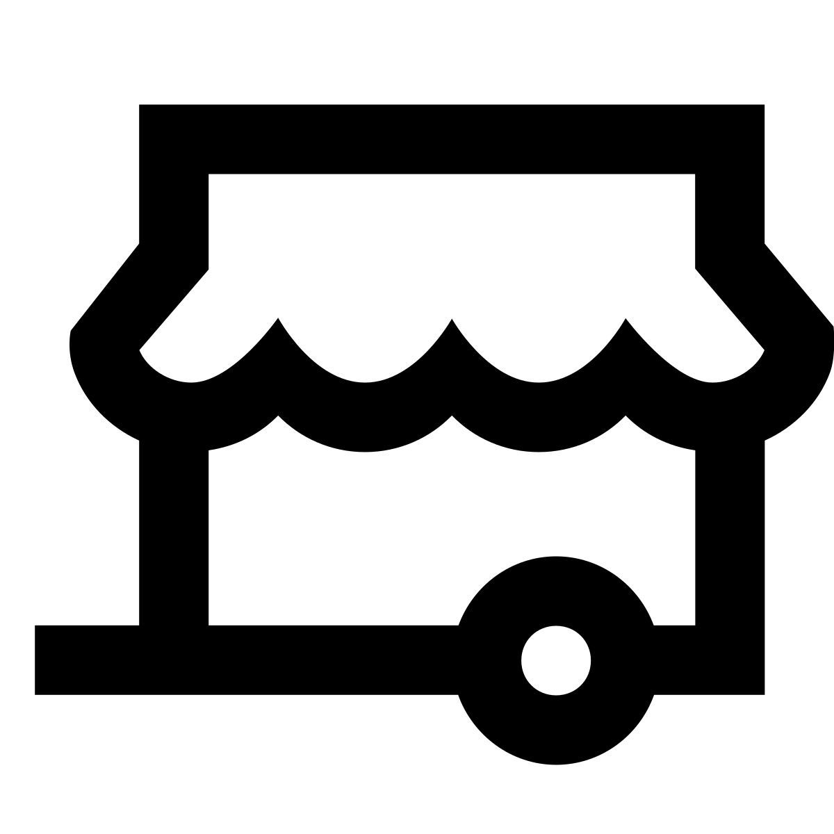 forma regular sharp style 车轮上的报亭 icon