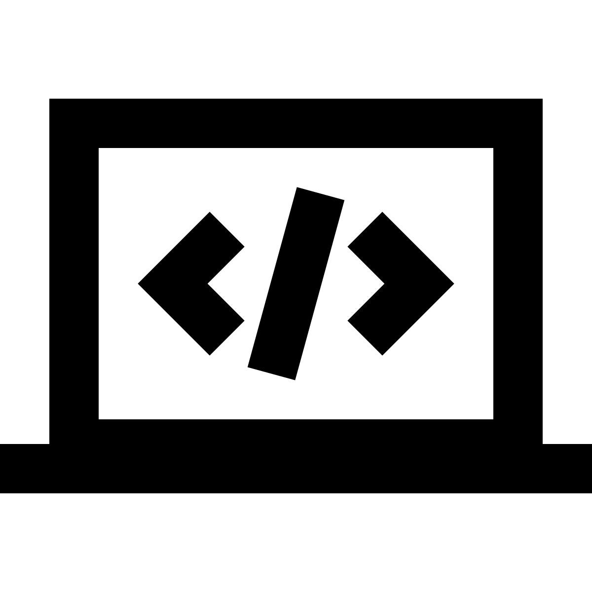 forma regular sharp style coding icon