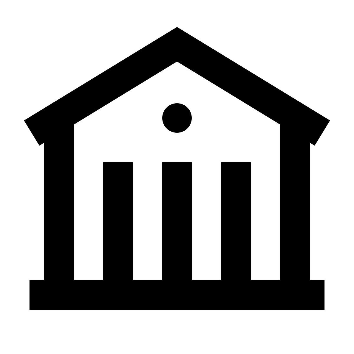 forma regular sharp style biblioteca icon