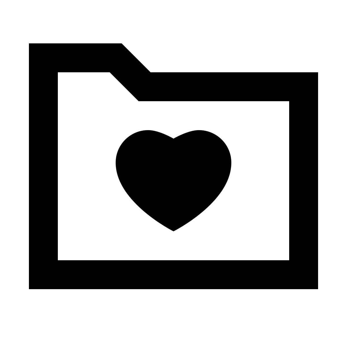 forma regular sharp style 즐겨 찾기 폴더 icon