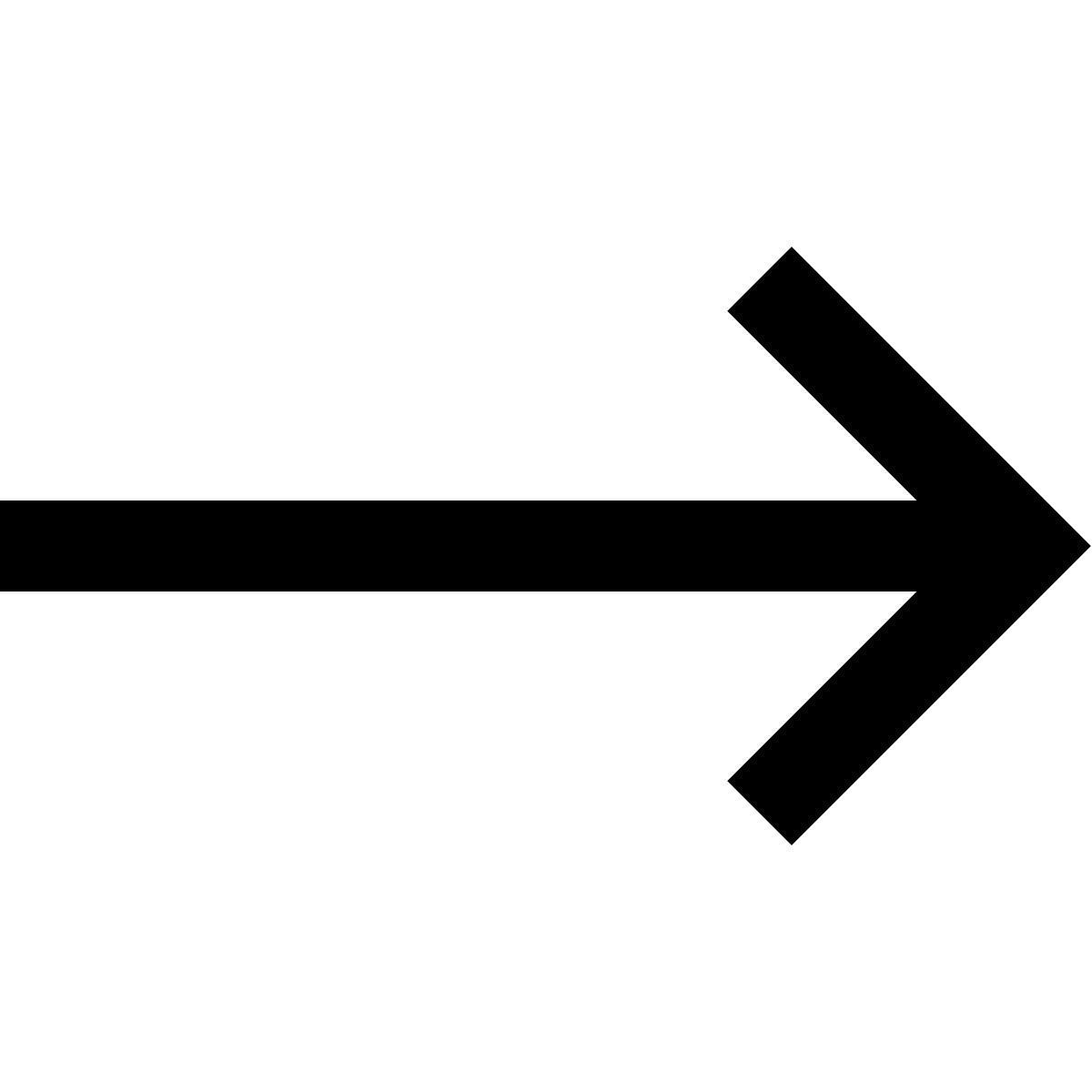 forma regular sharp style right arrow icon