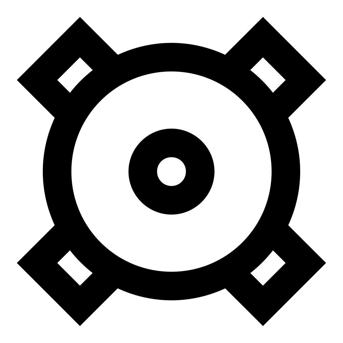 forma regular sharp style loudspeaker icon