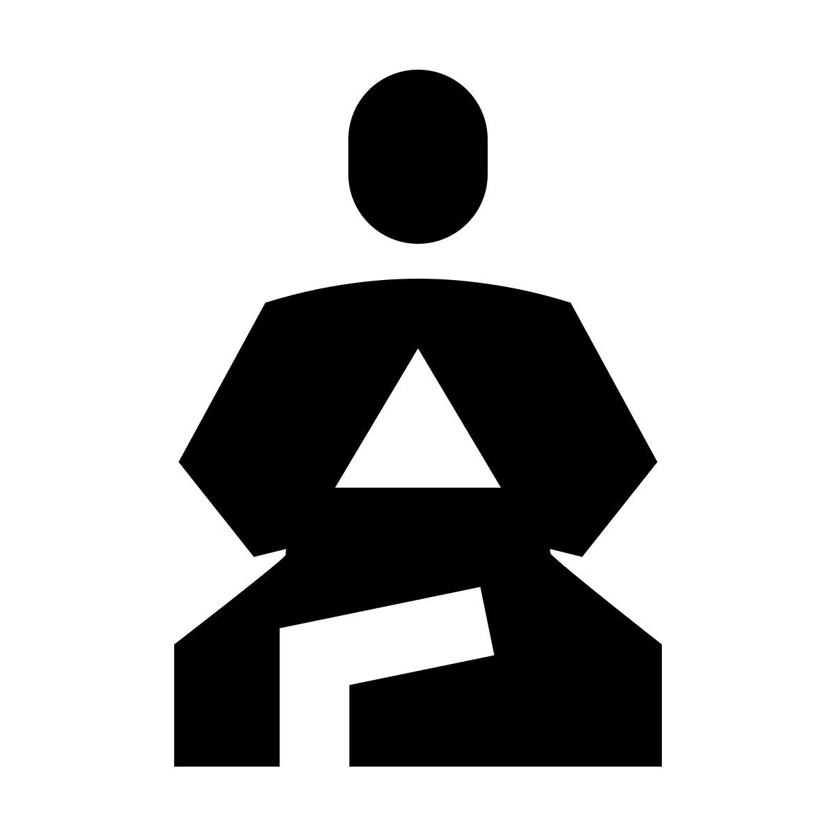 forma regular sharp style meditation icon
