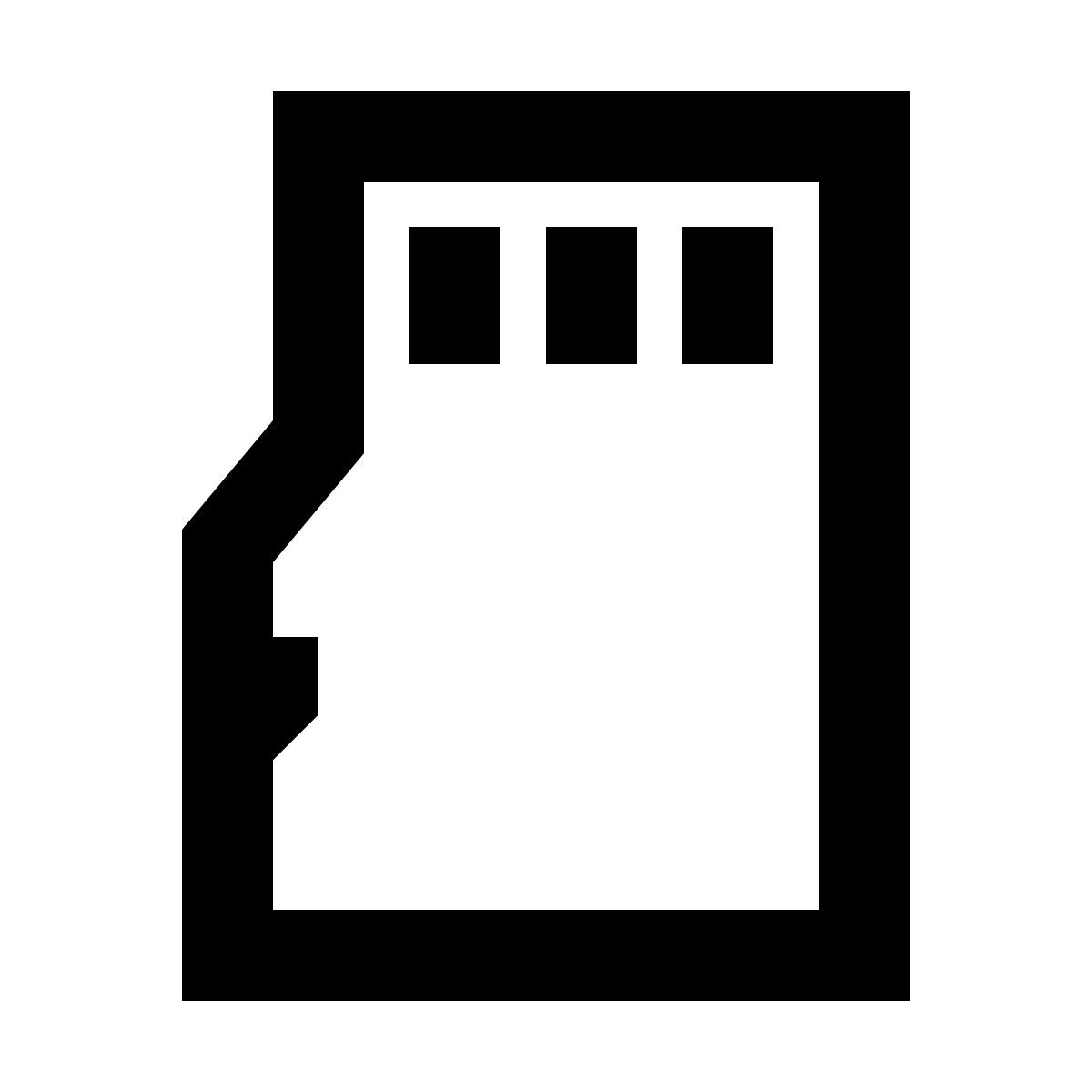 forma regular sharp style micro sd icon