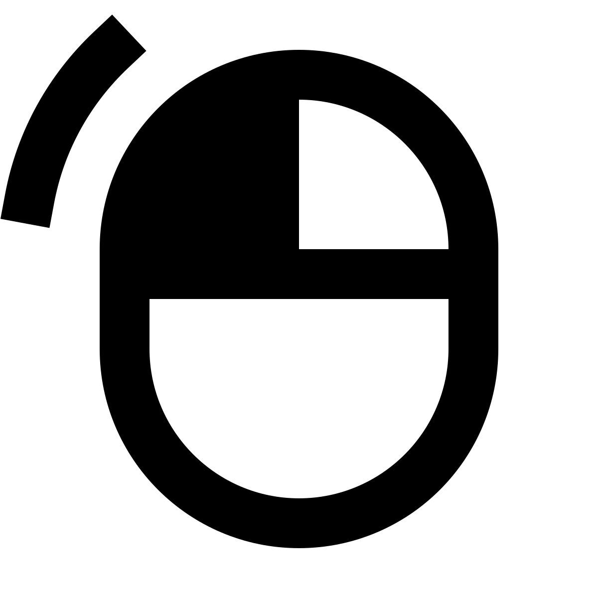 forma regular sharp style clic gauche de souris icon