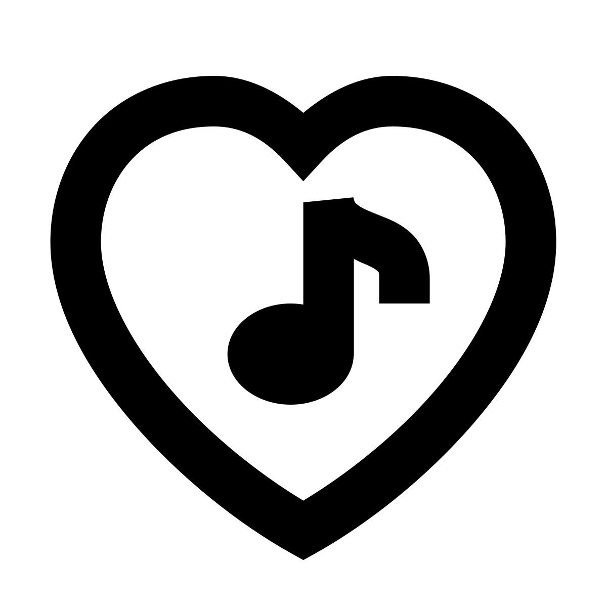 forma regular sharp style 音乐心 icon