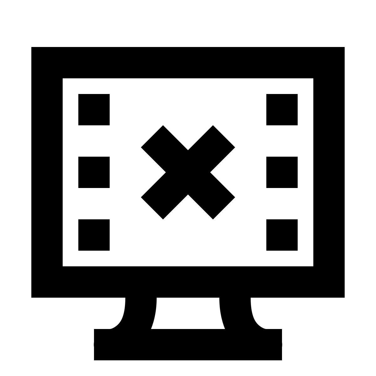 forma regular sharp style no mostrar fotogramas icon