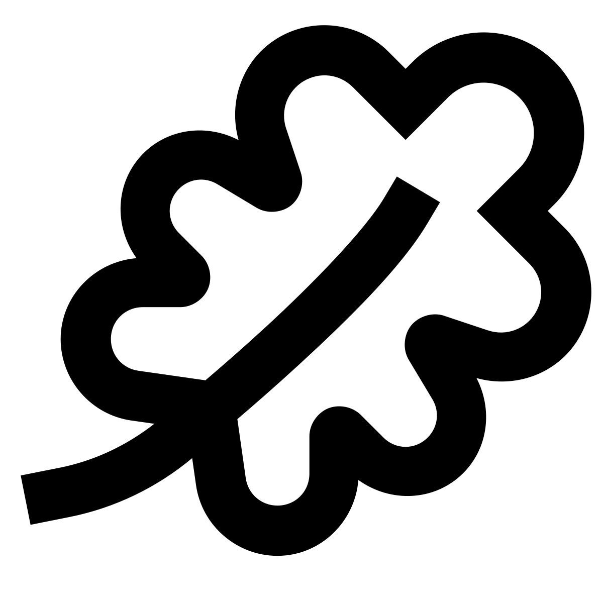 forma regular sharp style 橡树叶 icon