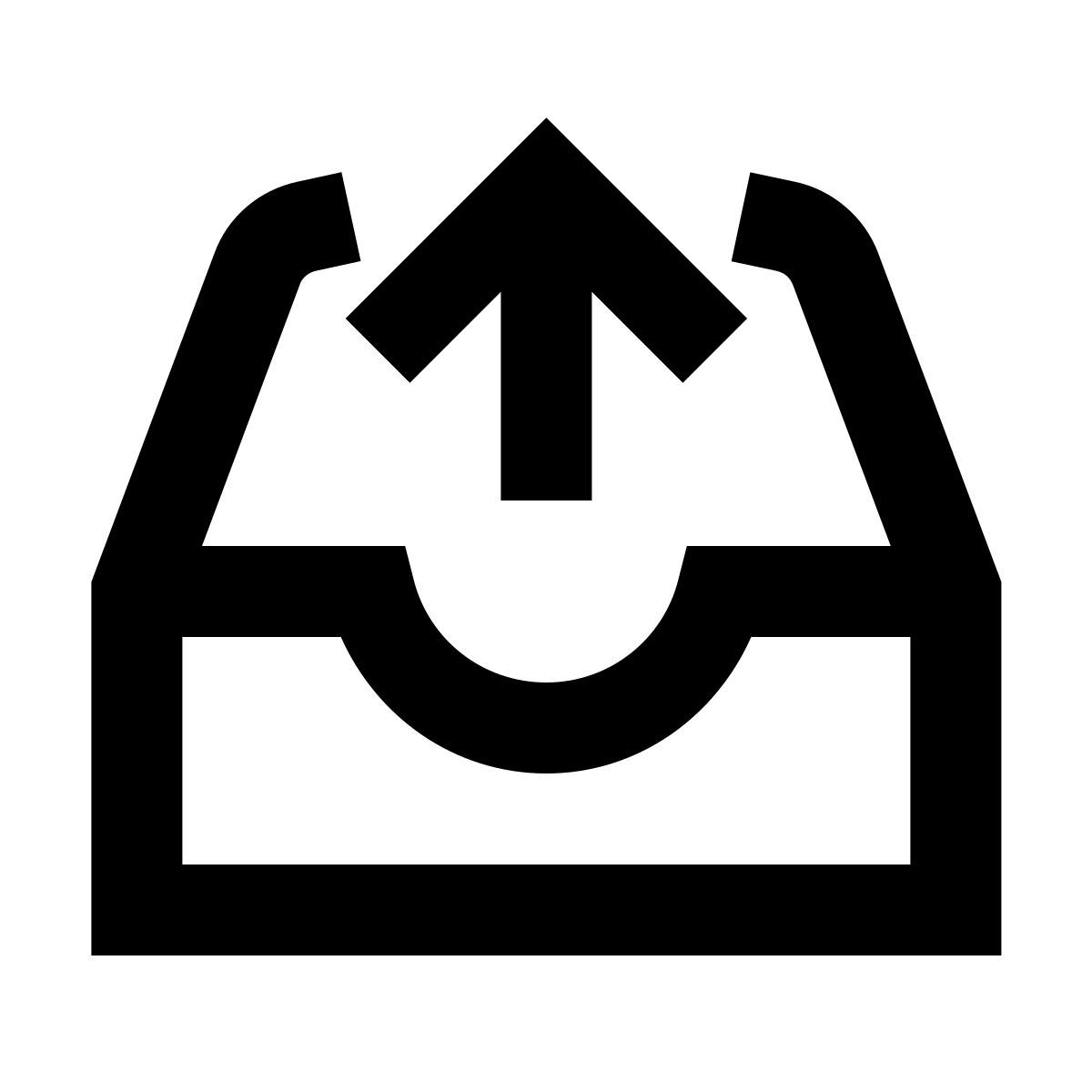 forma regular sharp style outbox icon
