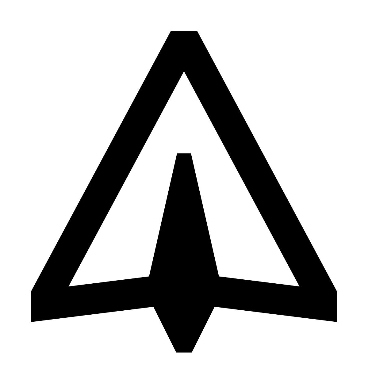 forma regular sharp style 纸飞机 icon