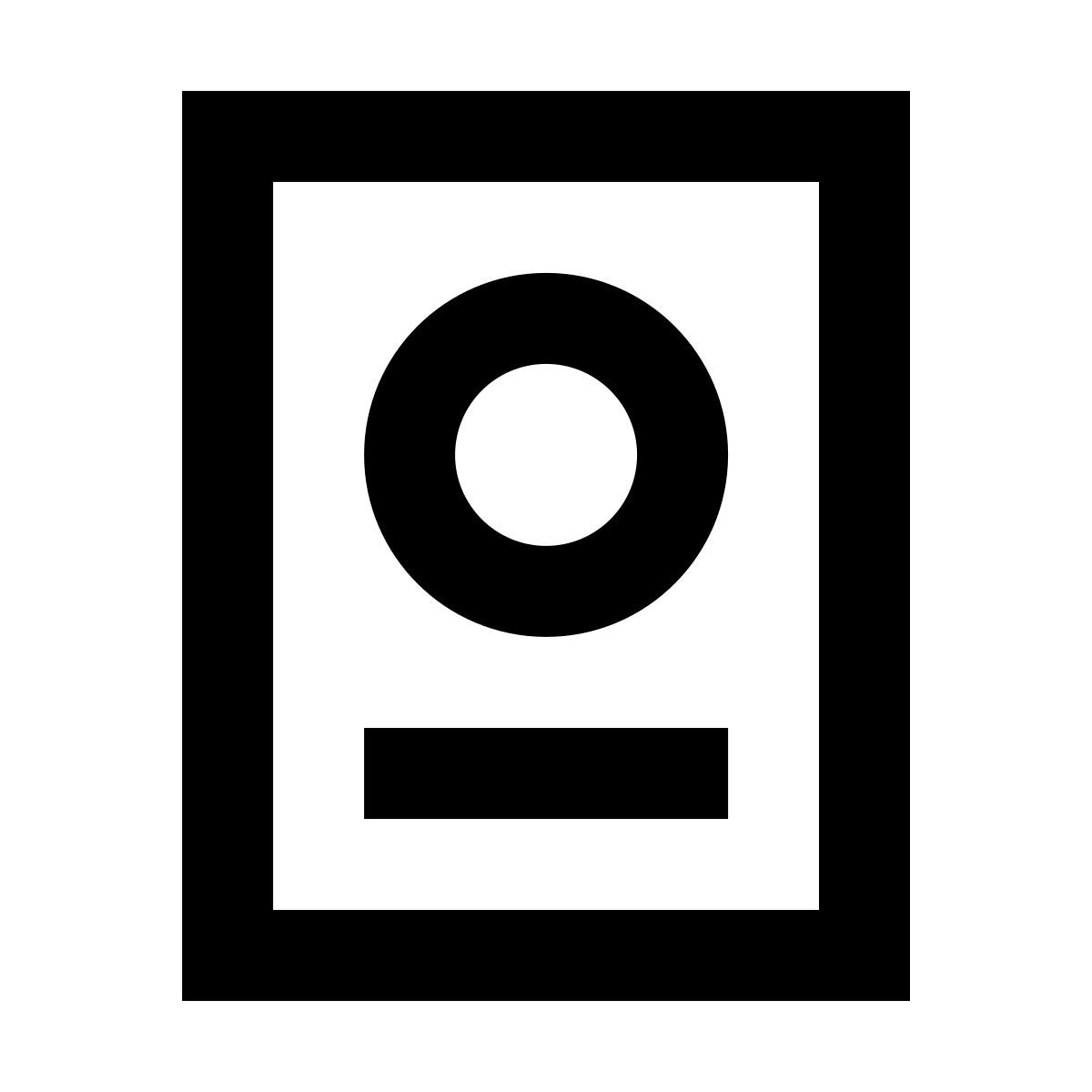 forma regular sharp style 여권 icon