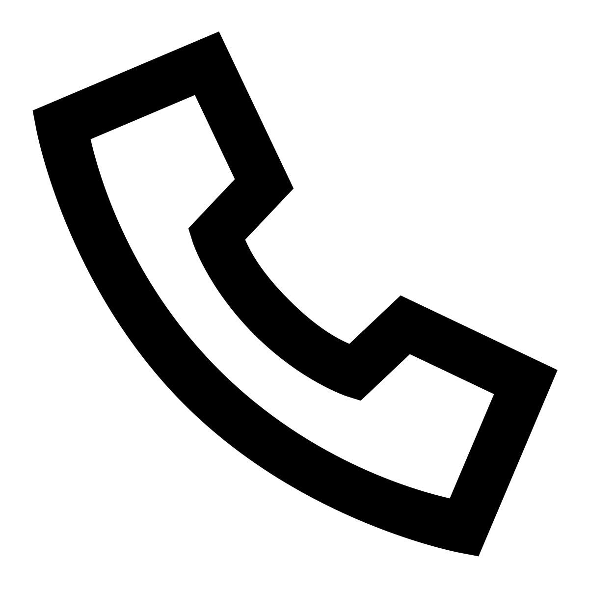 forma regular sharp style telefono icon