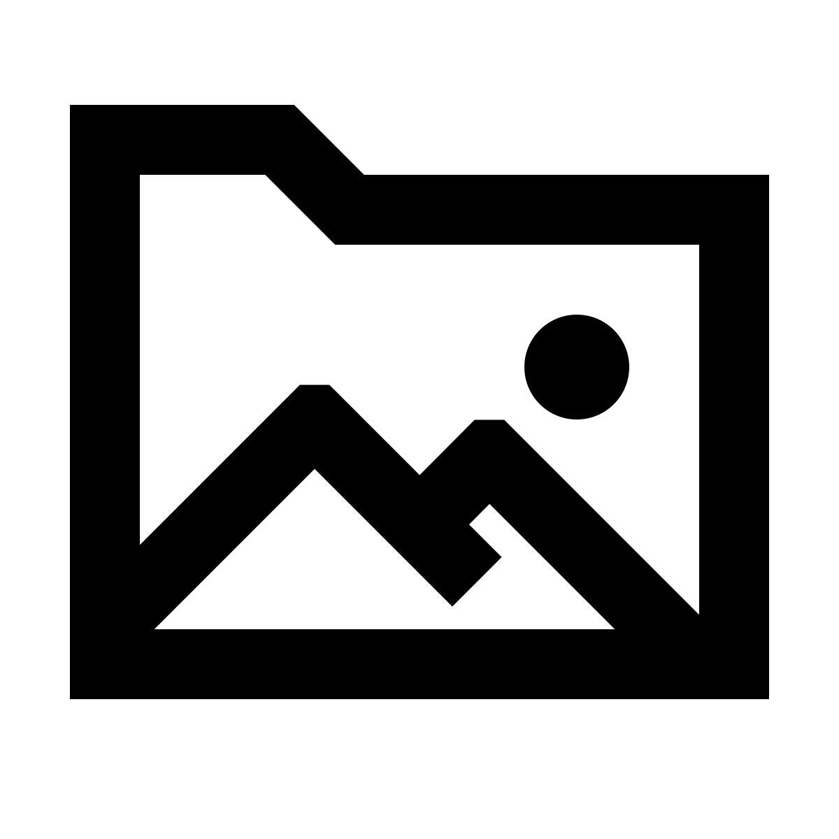 forma regular sharp style 图片文件夹 icon