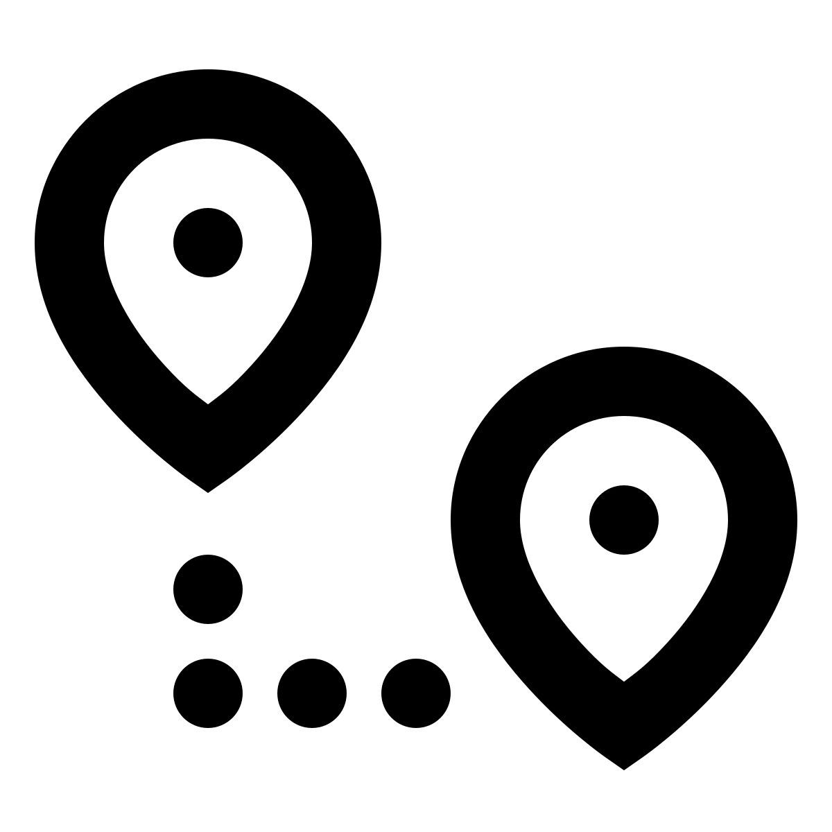 forma regular sharp style pontos de interesse icon
