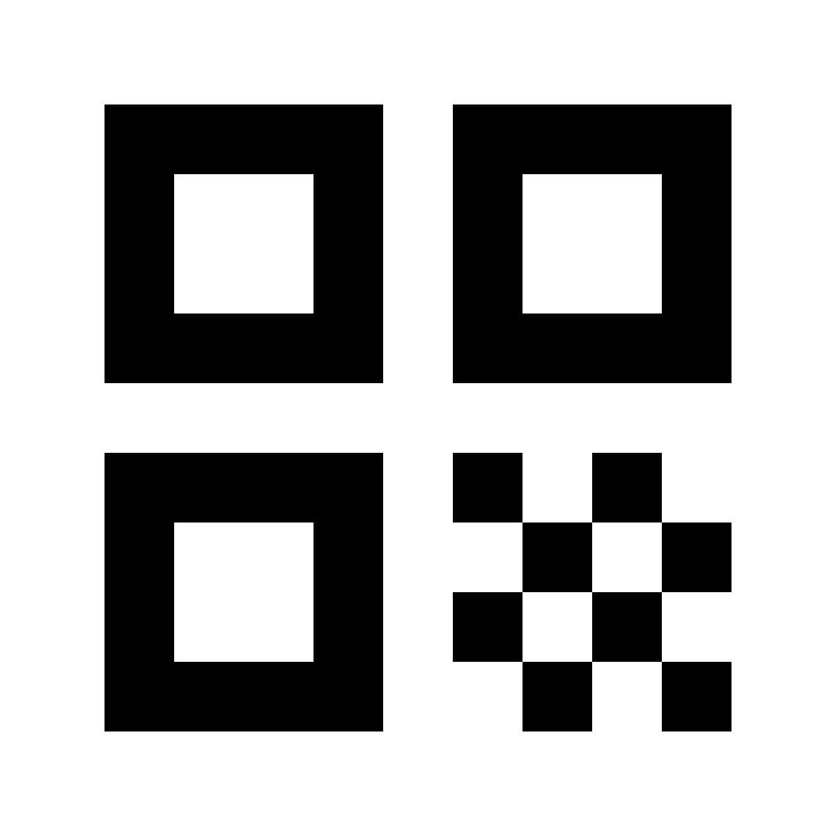 forma regular sharp style qr code icon