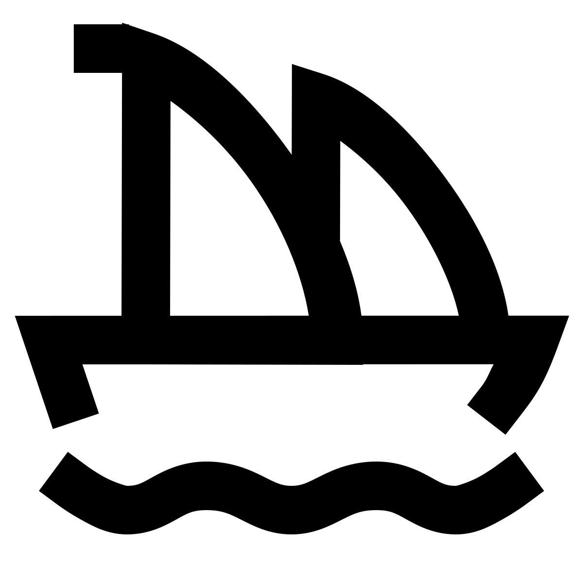 forma regular sharp style 中等帆船 icon