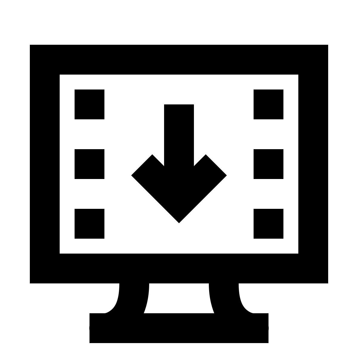 forma regular sharp style sending video frames icon