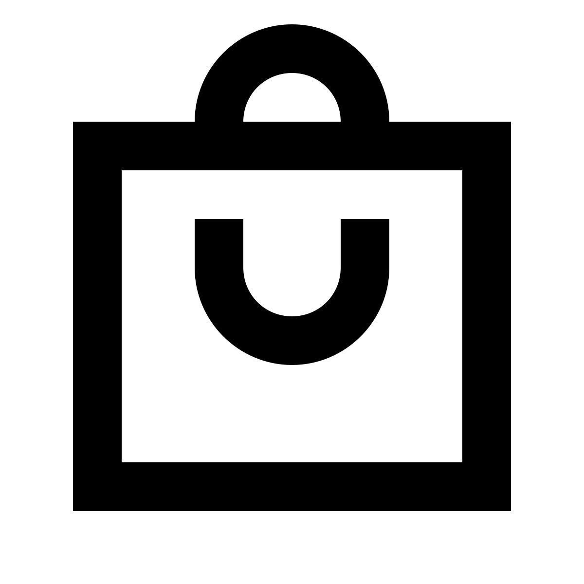 forma regular sharp style 쇼핑백 icon