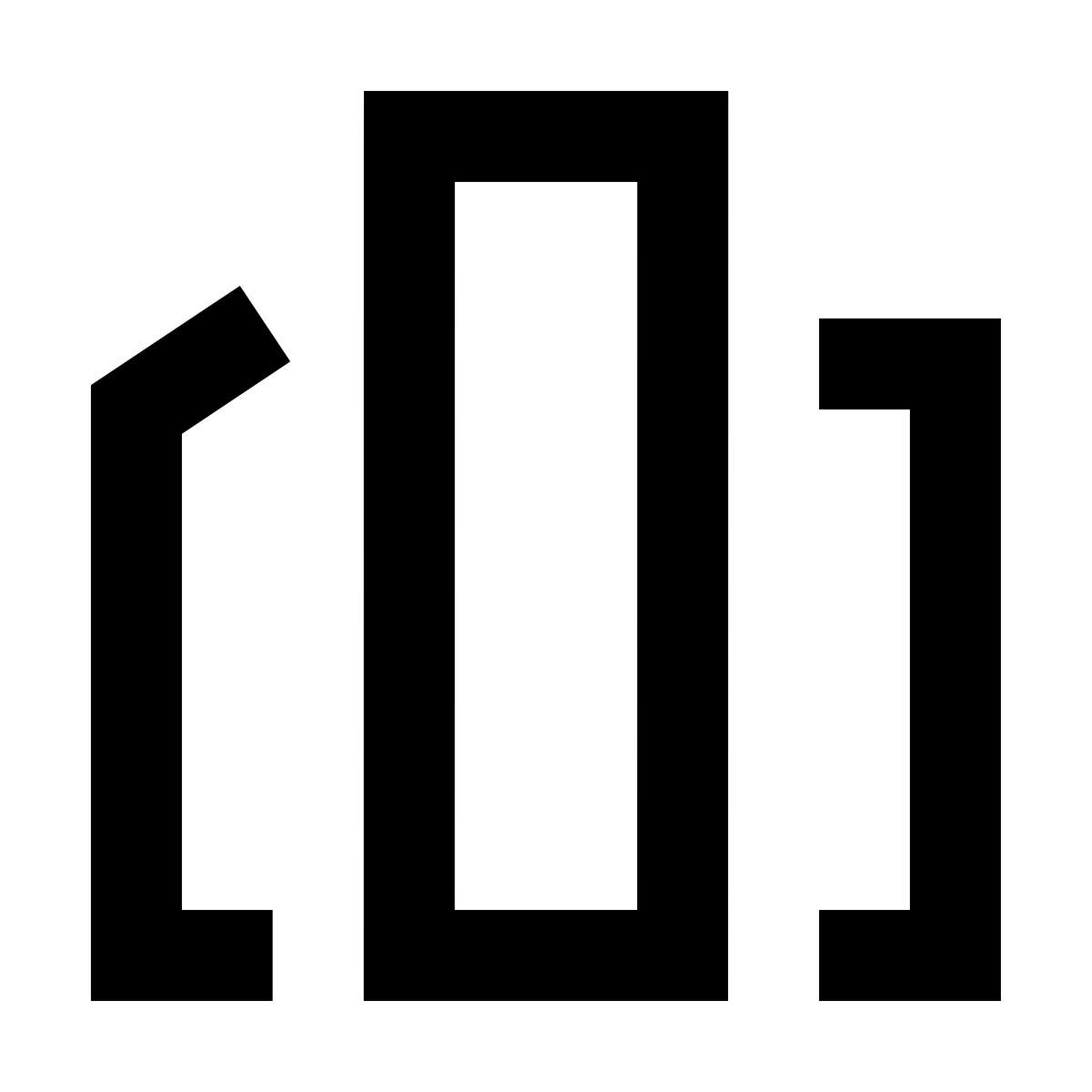 forma regular sharp style 摩天大楼 icon