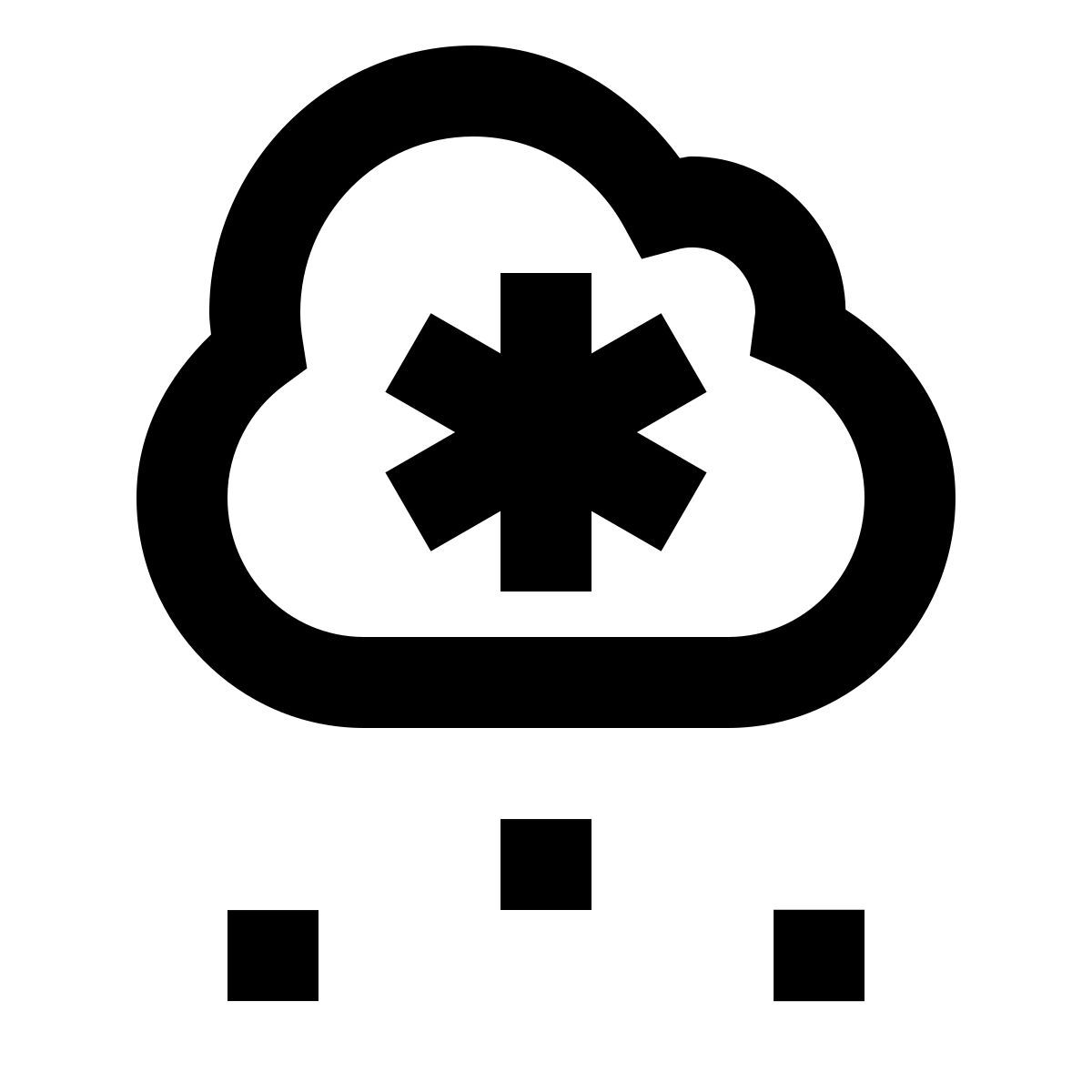 forma regular sharp style snow icon