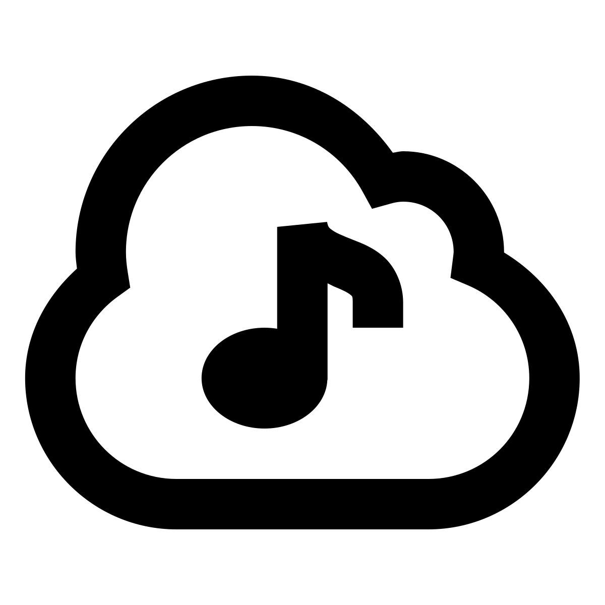 forma regular sharp style 声音云 icon