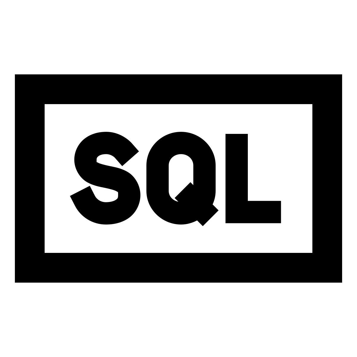 forma regular sharp style sql icon
