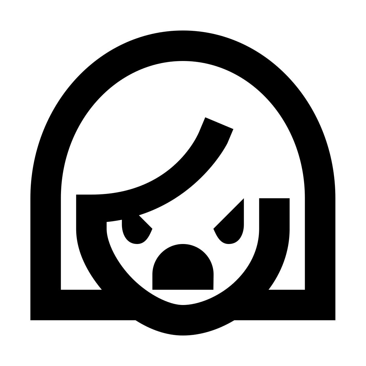 forma regular sharp style 욕설 여성 icon