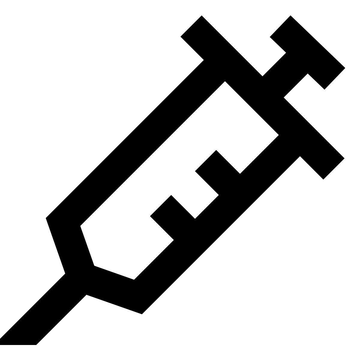 forma regular sharp style 주사기 icon