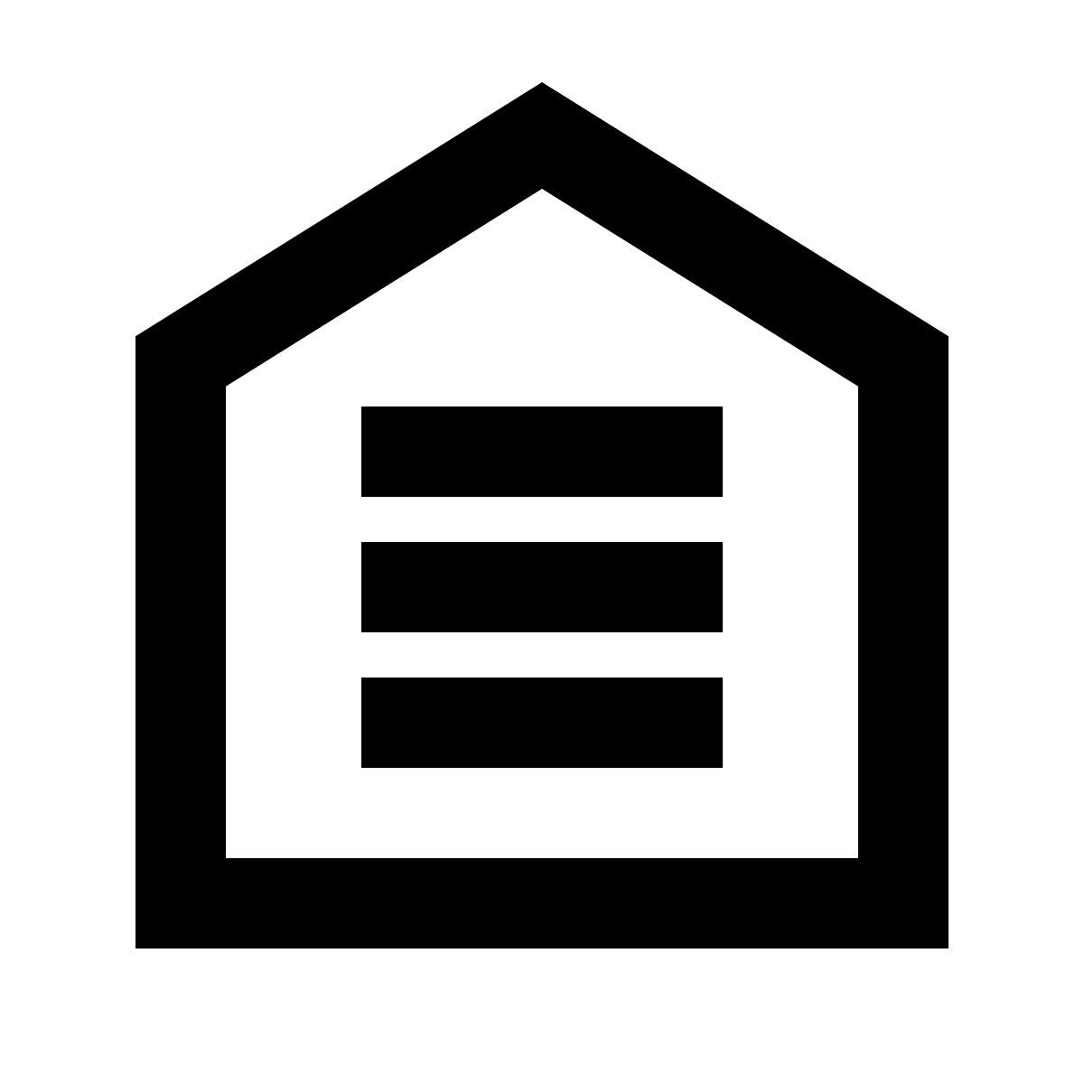 forma regular sharp style menu principal icon