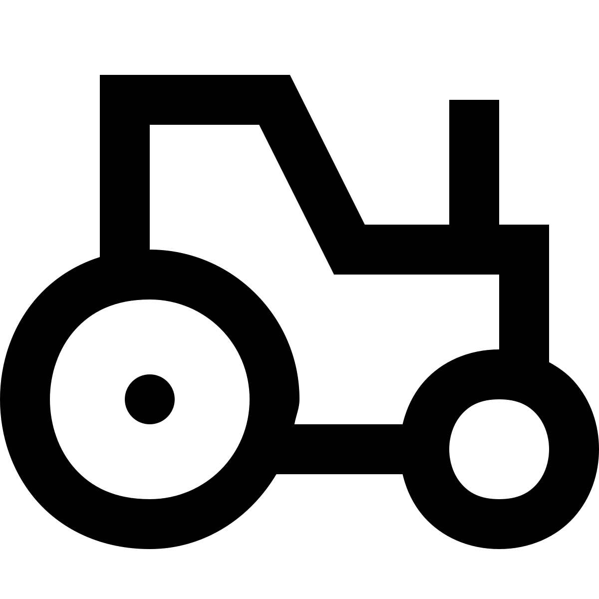 forma regular sharp style tractor icon