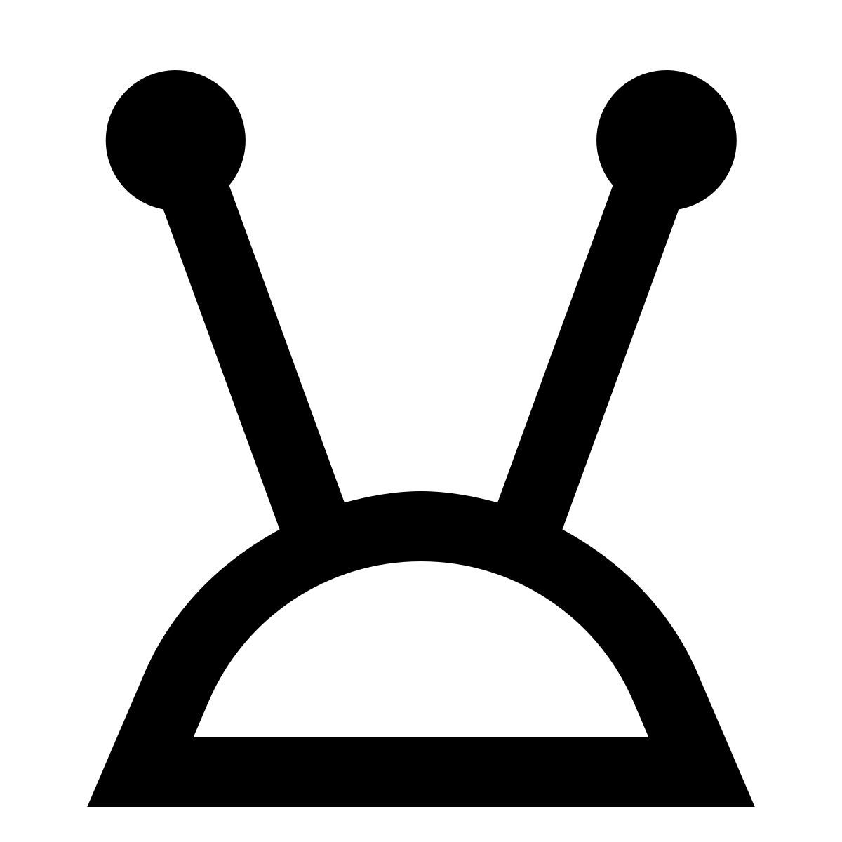 forma regular sharp style tv antenna icon