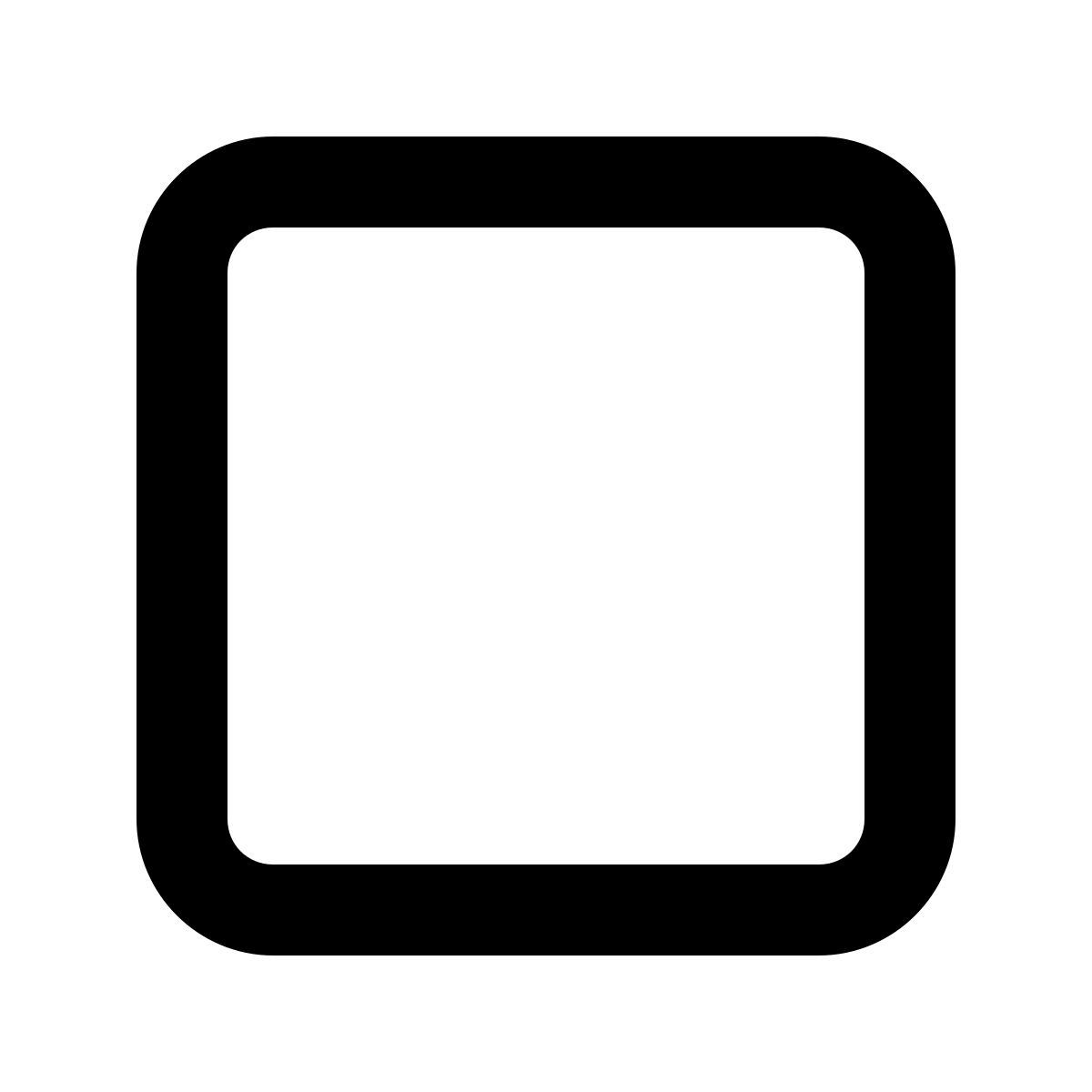 forma regular sharp style unchecked checkbox icon