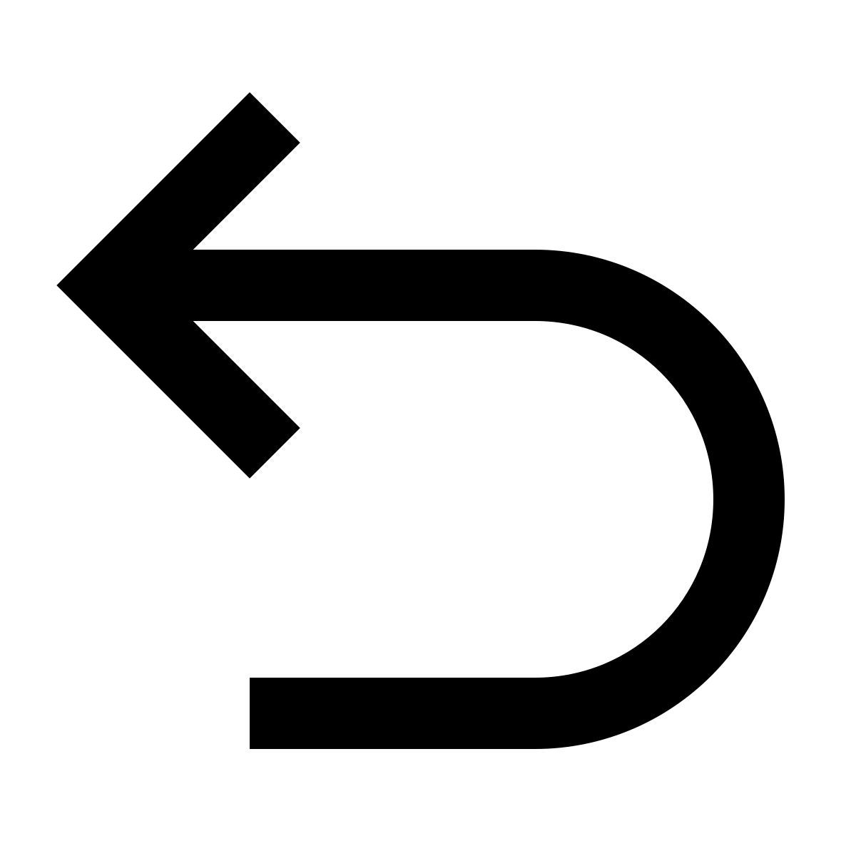 forma regular sharp style undo icon