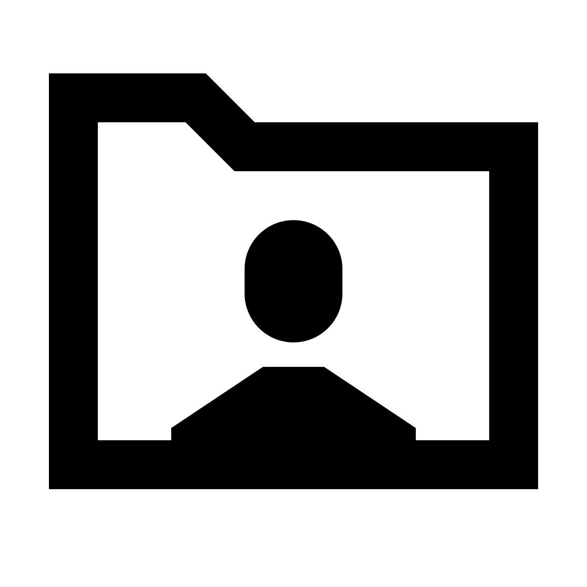 forma regular sharp style 사용자 폴더 icon