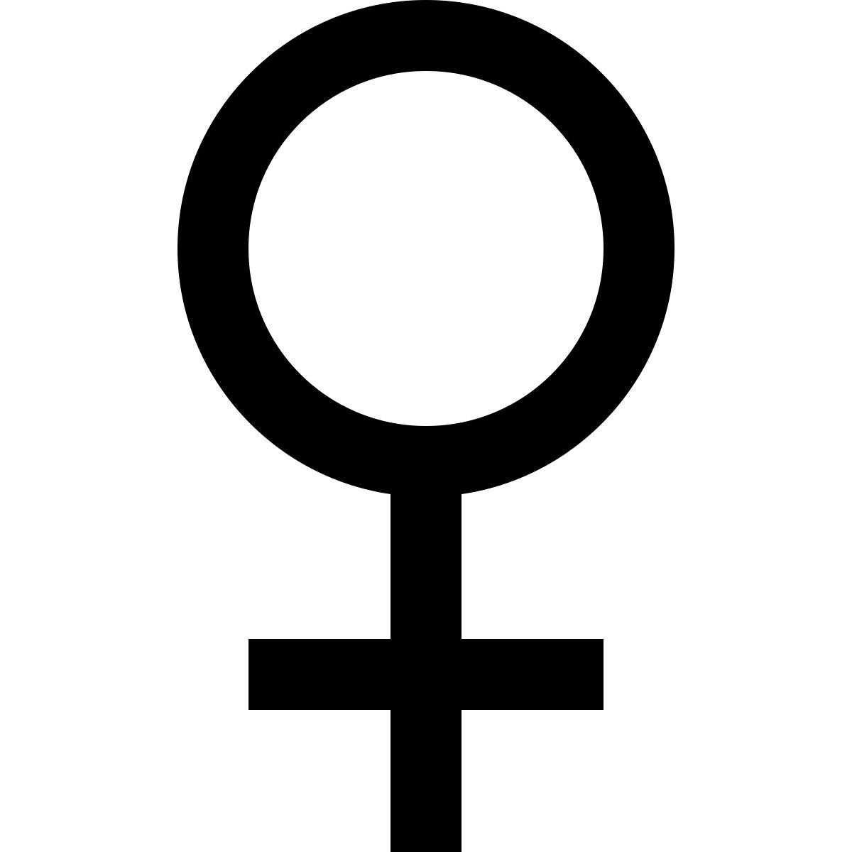 forma regular sharp style simbolo di venere icon