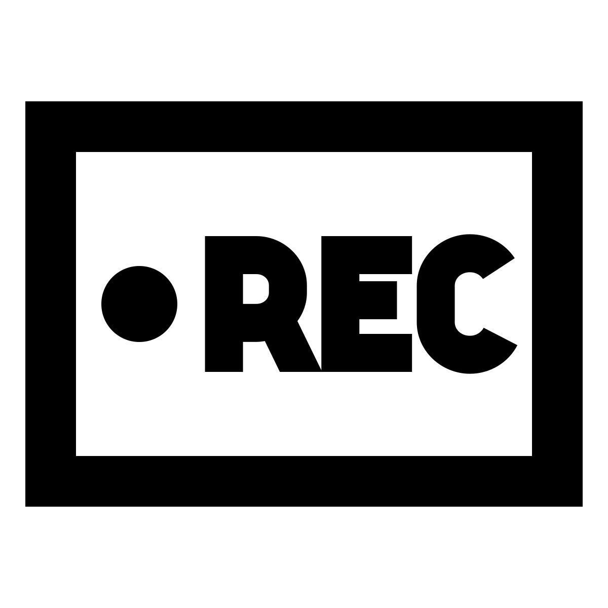 forma regular sharp style video record icon