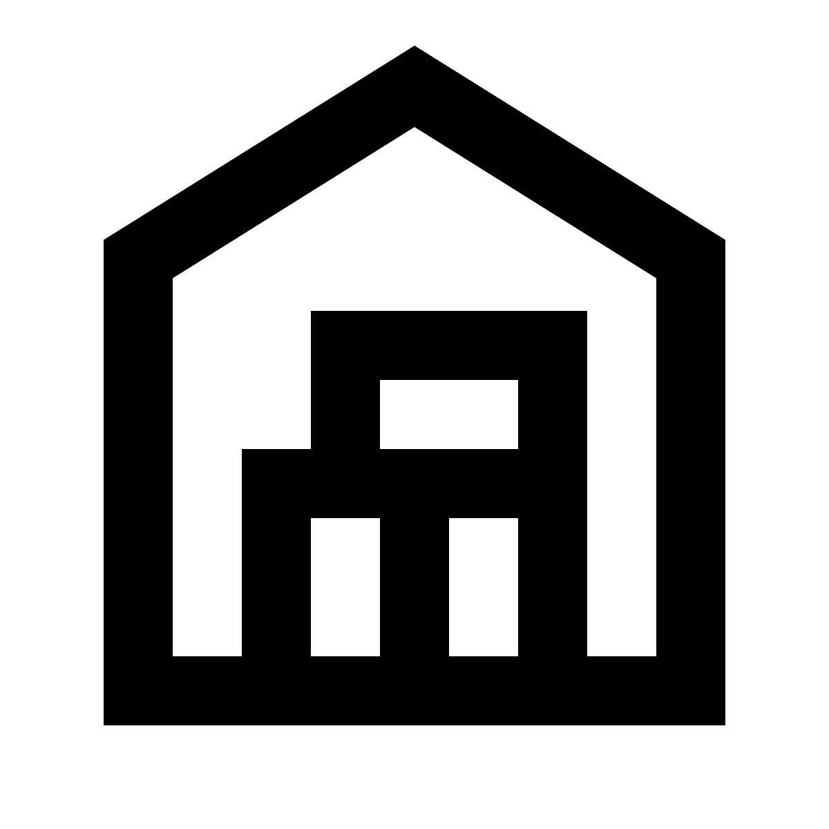forma regular sharp style warehouse icon