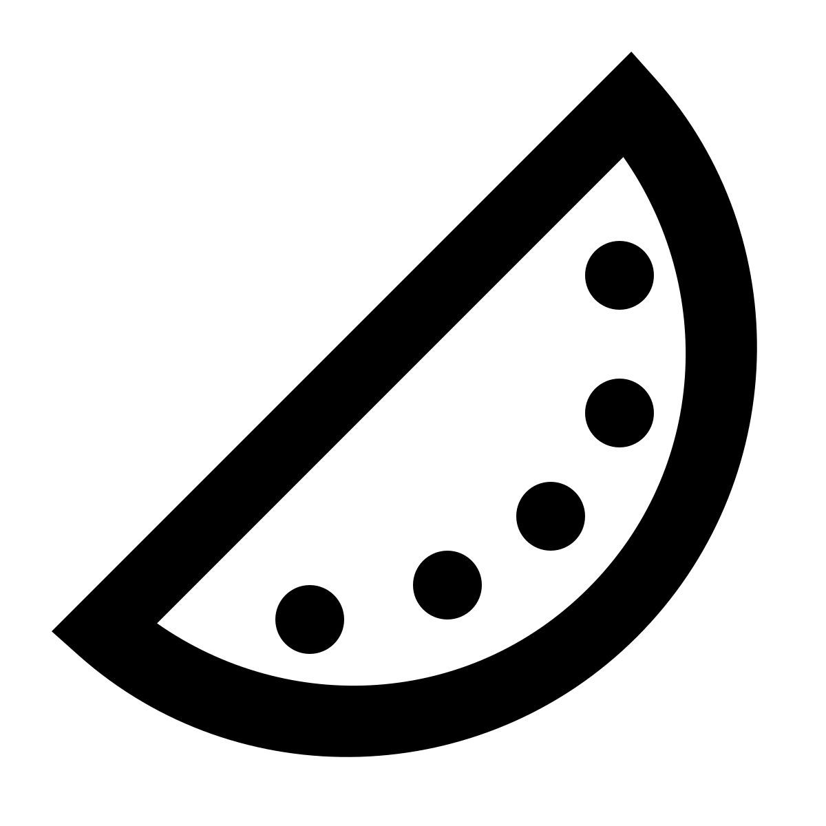forma regular sharp style watermelon icon