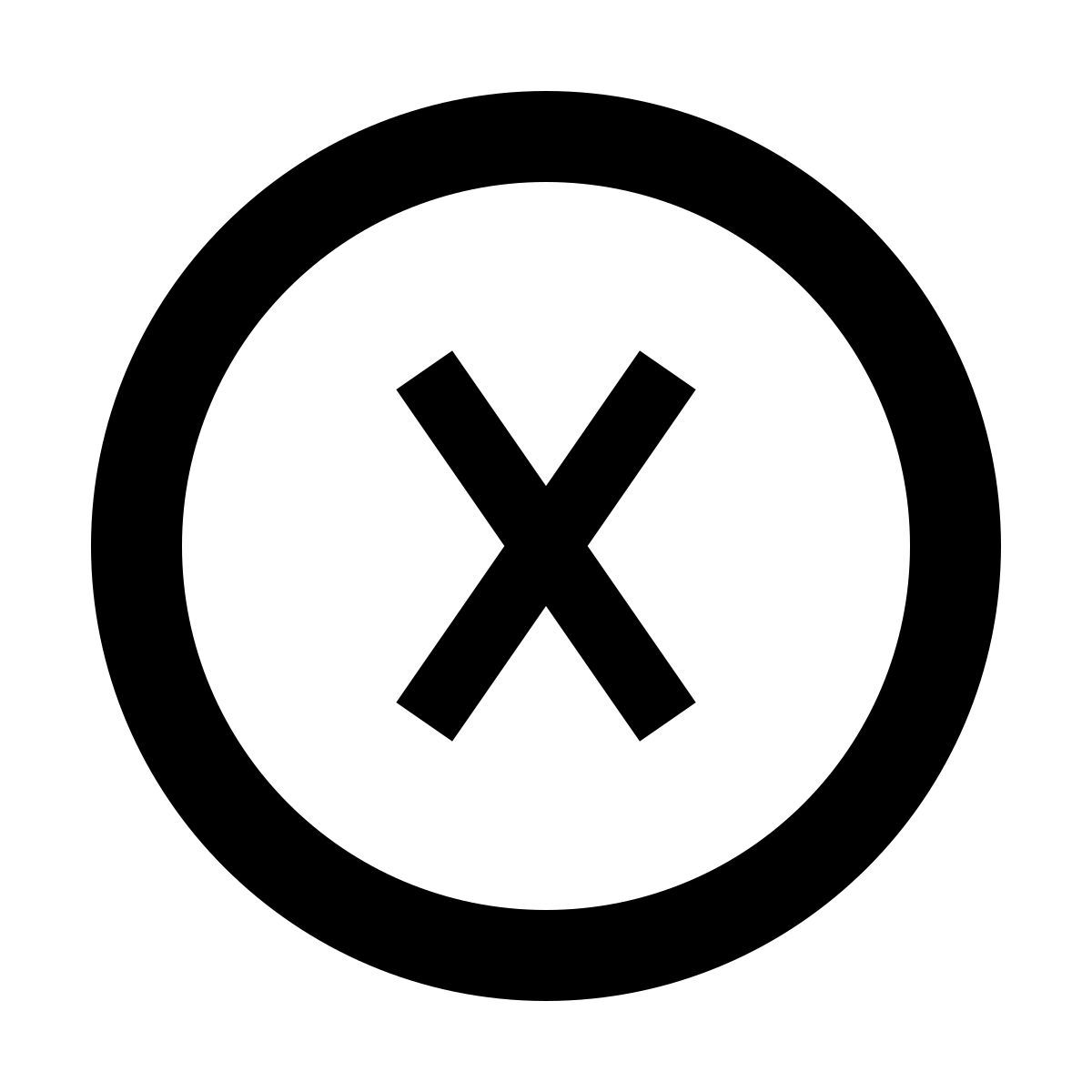 forma regular sharp style xbox x icon