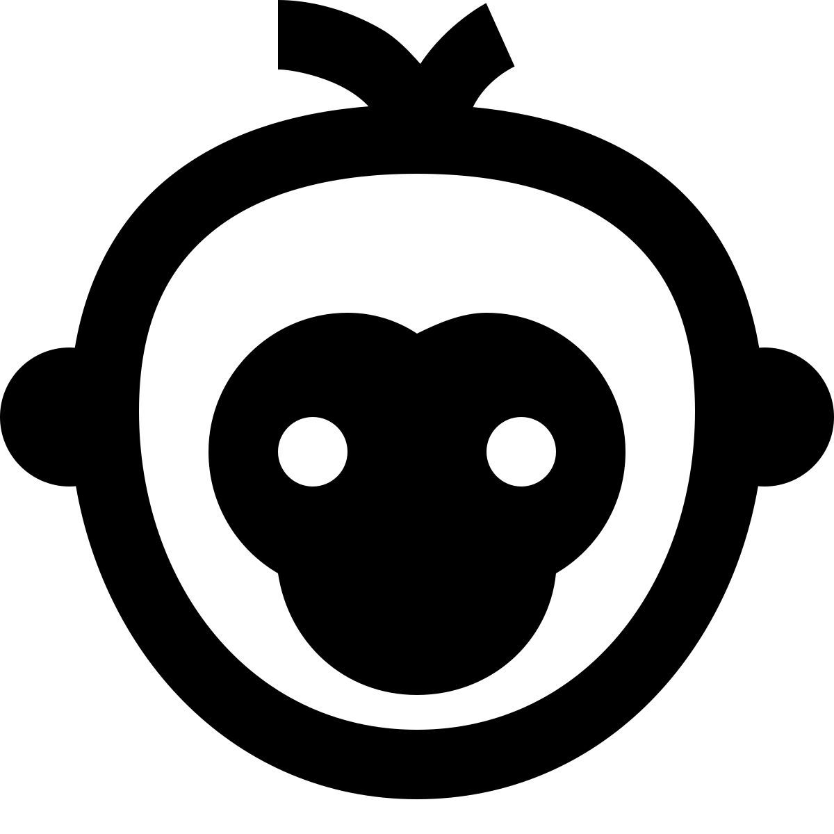 forma regular sharp style anno della scimmia icon