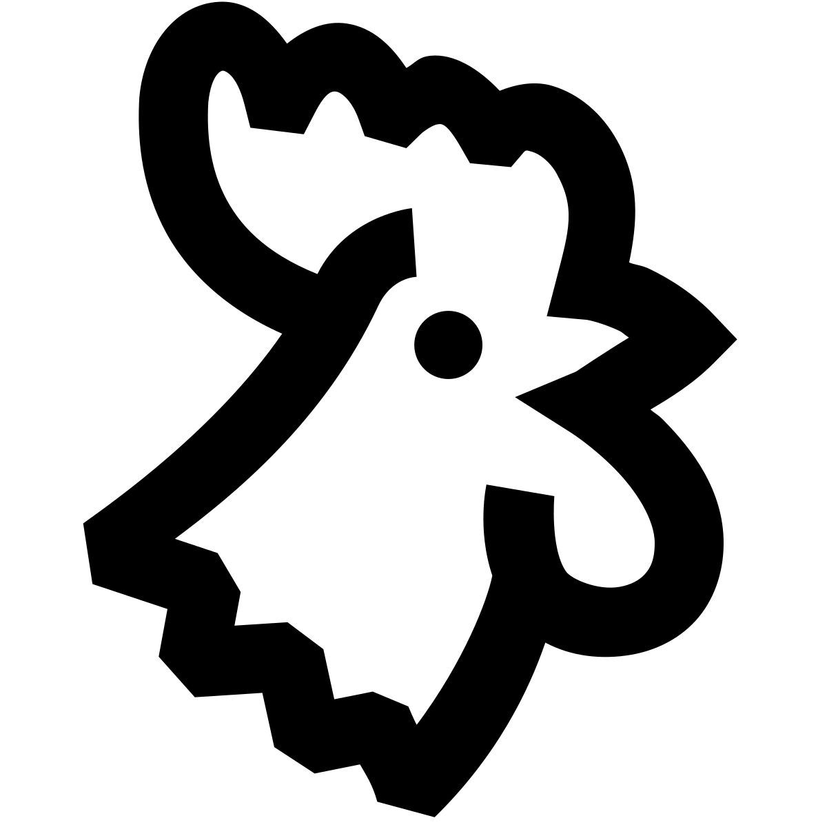 forma regular sharp style anno del gallo icon